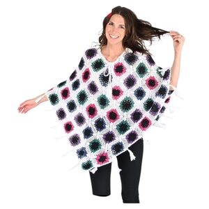 Colorful Crochet Poncho